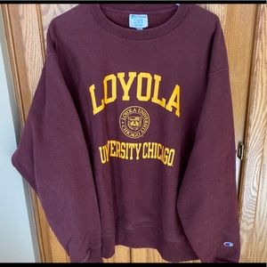 Vintage Champion Reverse Weave Crewneck Loyola